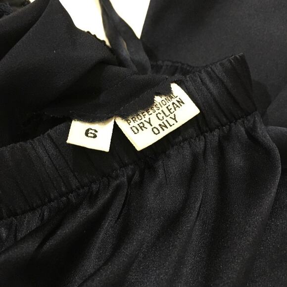 Calvin Klein Vintage Silk Pants - Blue - 6 - Picture 11 of 11